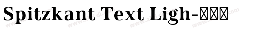 Spitzkant Text Ligh字体转换 Spitzkant Text Ligh字体转换